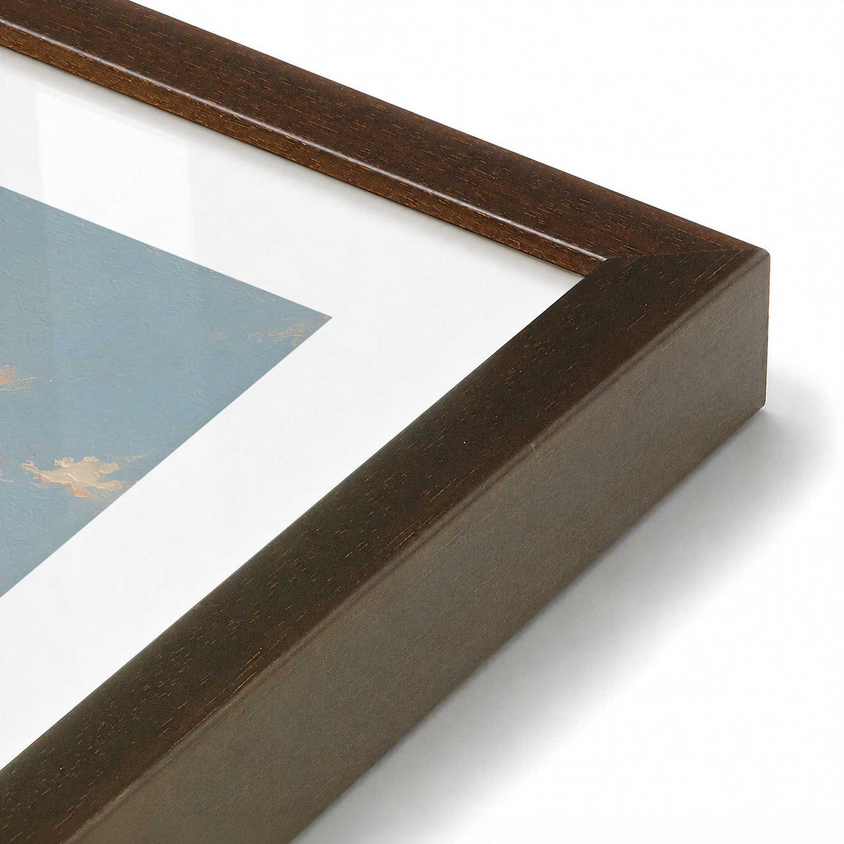 [Color:Belvinder Brown], Picture of art in a Polished Chrome frame at an angle
