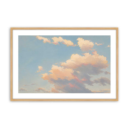 [Color:American Maple], Picture of art in a Polished Chrome frame