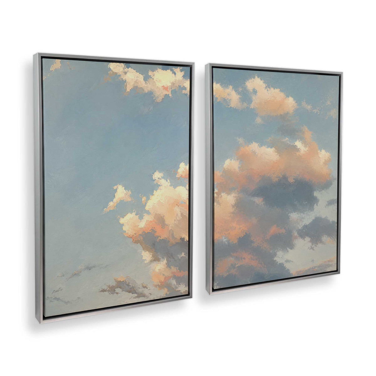 [Color:Polished Chrome], Picture of art in a Polished Chrome frame at an angle