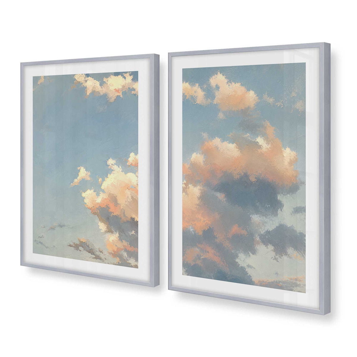 [Color:Polished Chrome], Picture of art in a Polished Chrome frame at an angle