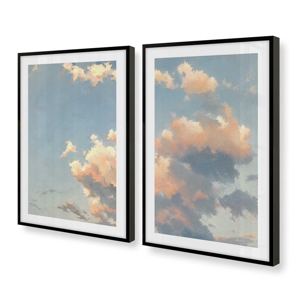 [Color:Satin Black], Picture of art in a Satin Black frame at an angle