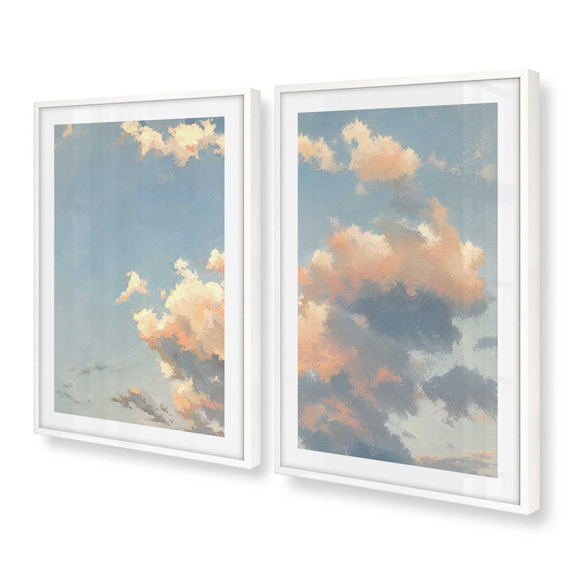 [Color:Opaque White], Picture of art in a Opaque White frame at an angle