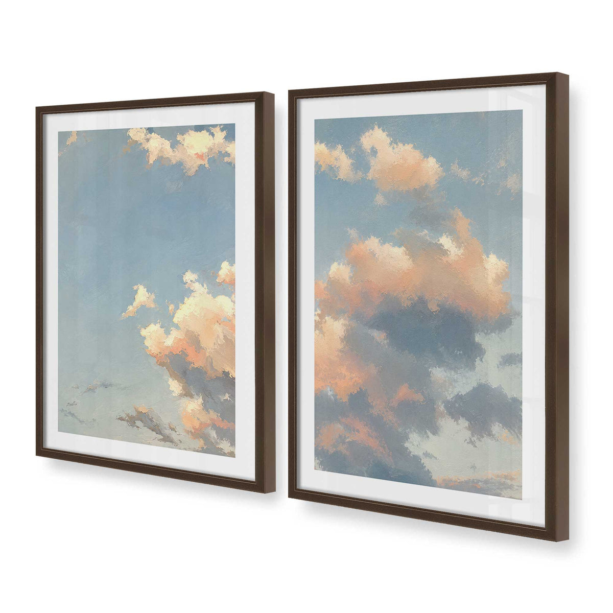 [Color:Belvinder Brown], Picture of art in a Belvinder Brown frame at an angle