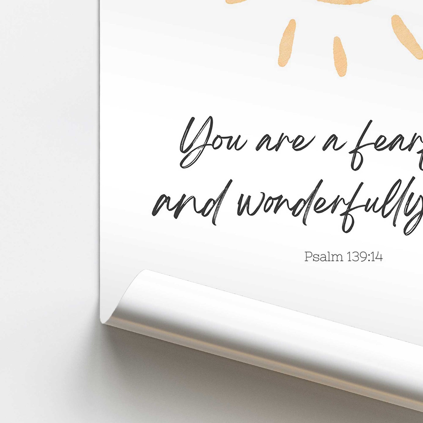 You Are Wonderfully Made Promotional Rolled Print