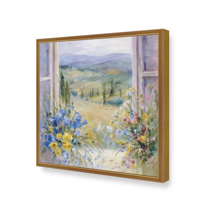 [Color:Polished Gold], Picture of art in a Polished Gold frame of the corner