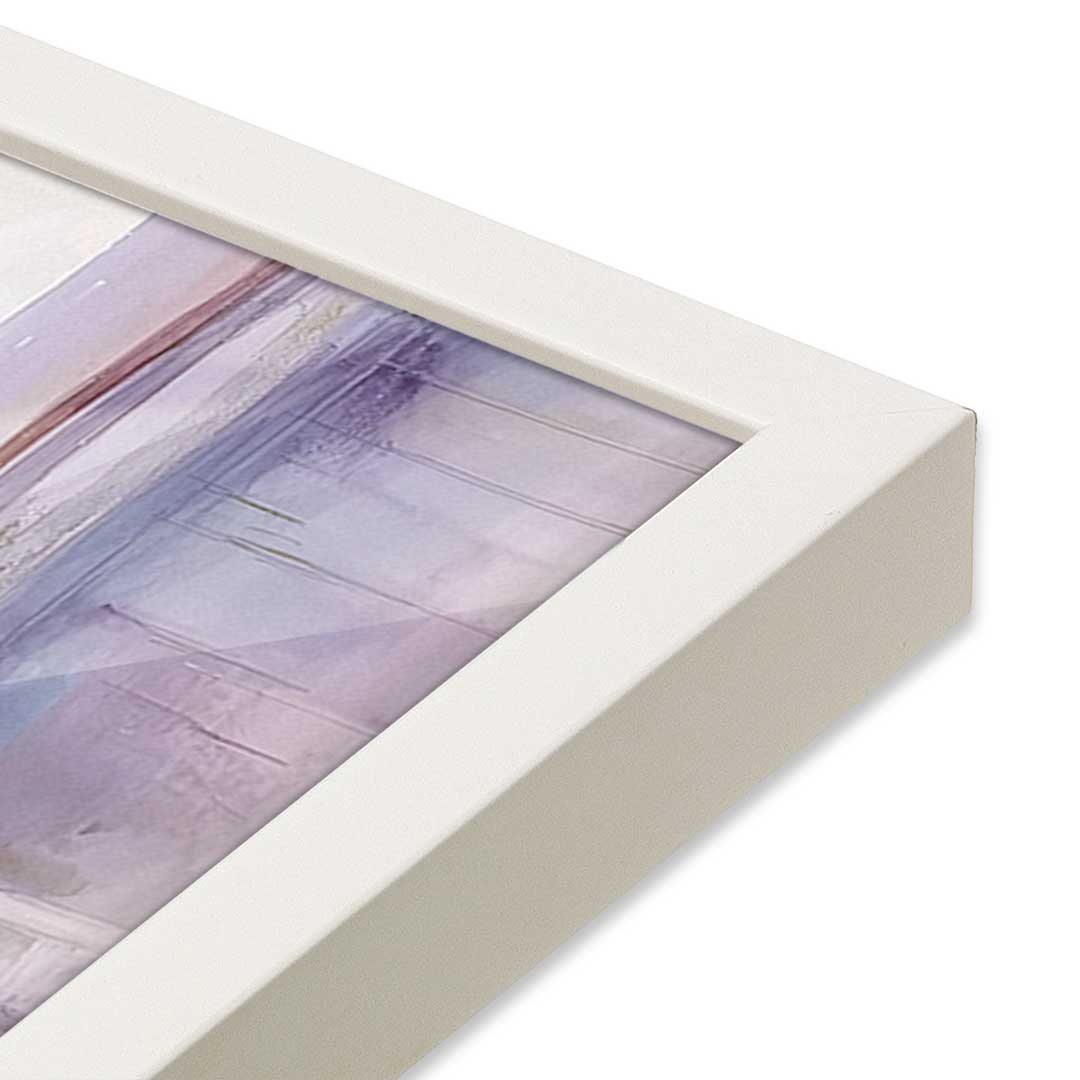 [Color:Opaque White], Picture of art in a Opaque White frame at an angle