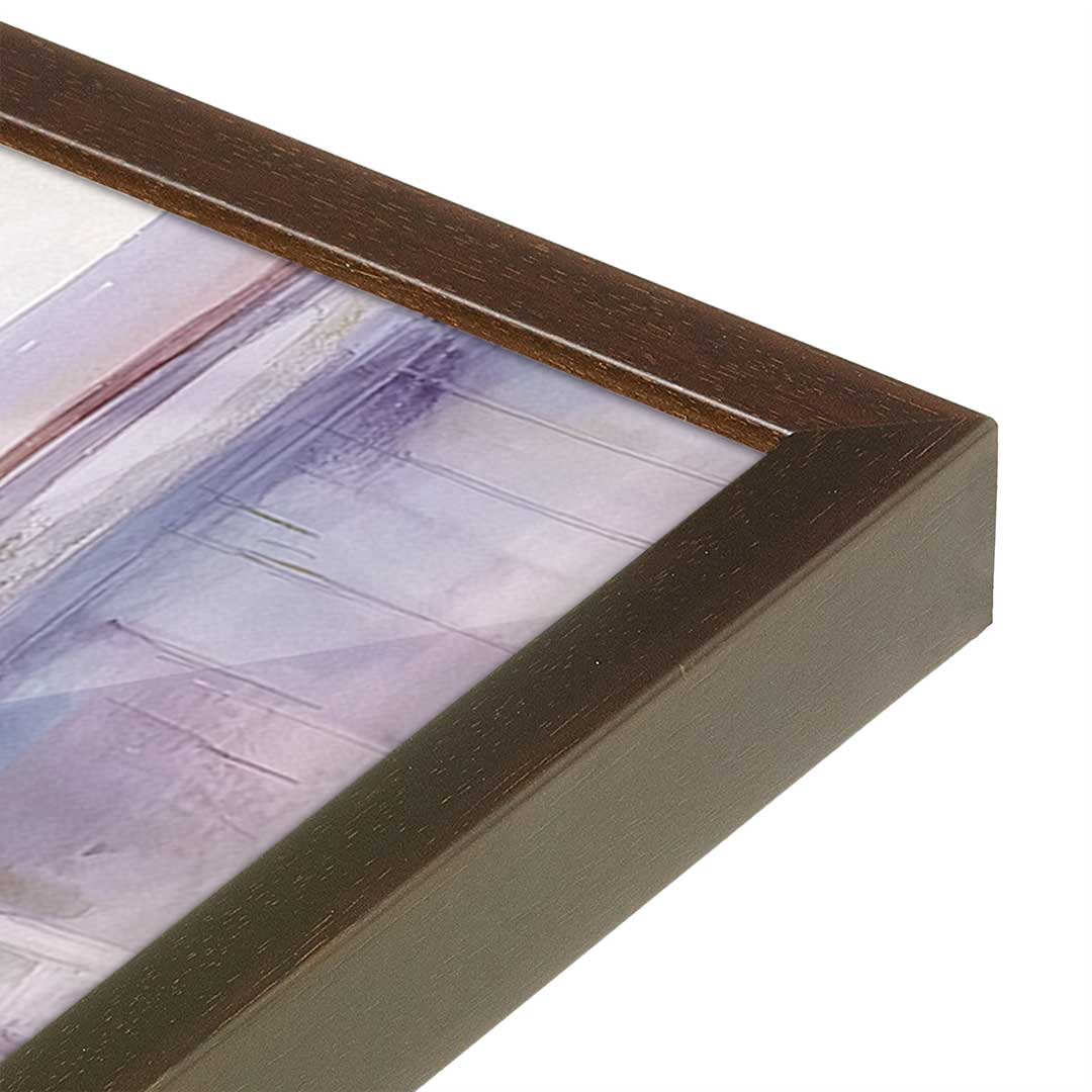 [Color:Espresso], Picture of art in a Espresso frame at an angle