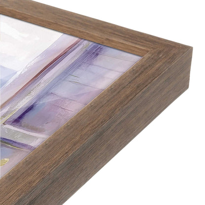 [Color:Walnut], Picture of art in a Walnut frame at an angle