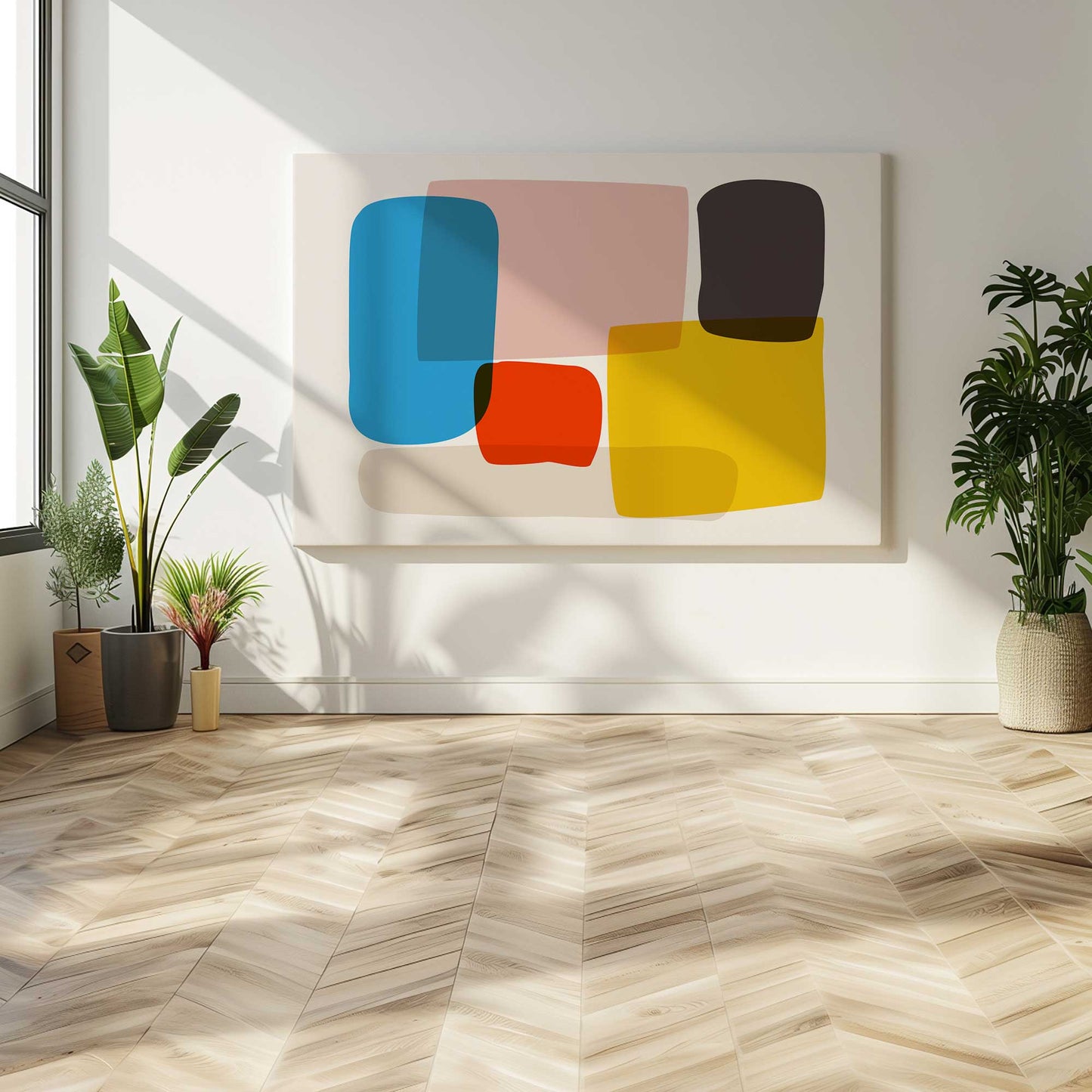 [Color:Stretched Canvas], Picture of art in a room