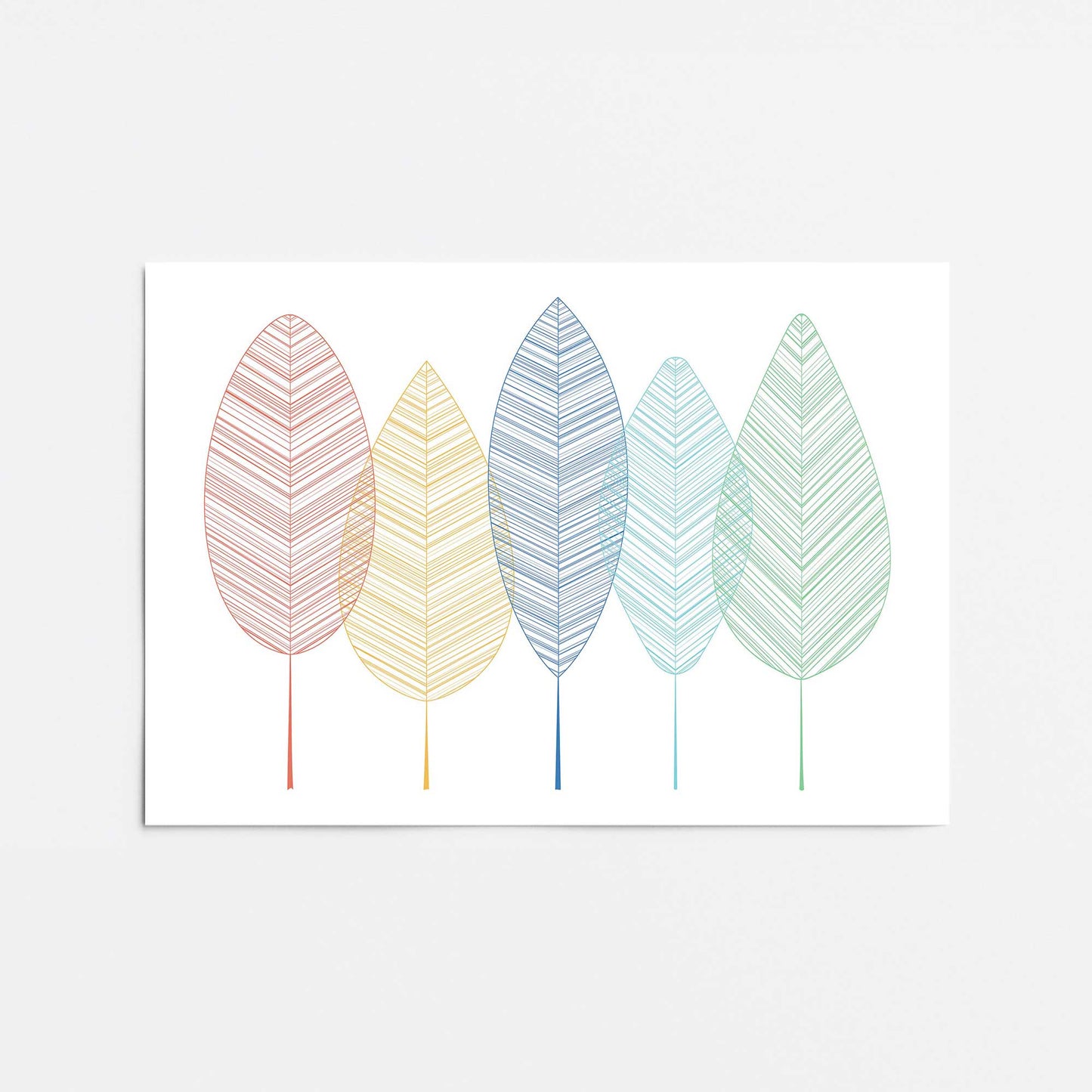 Playful Plumes Promotional Rolled Print