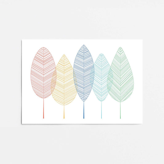 Playful Plumes Promotional Rolled Print