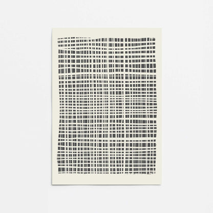 Cross Hatched Lines Promotional Rolled Print