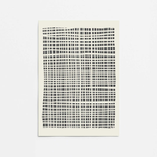 Cross Hatched Lines Promotional Rolled Print