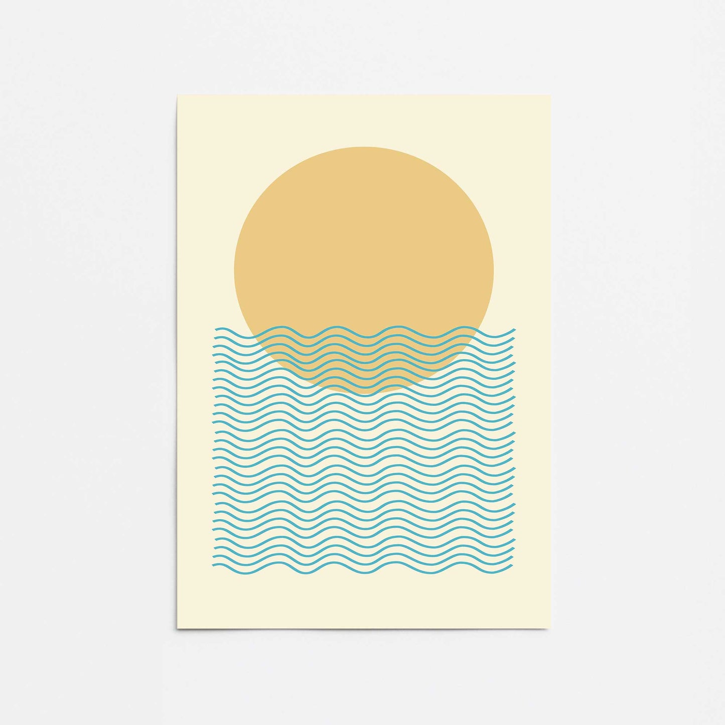 Sun and Waves Promotional Rolled Print