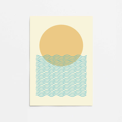 Sun and Waves Promotional Rolled Print