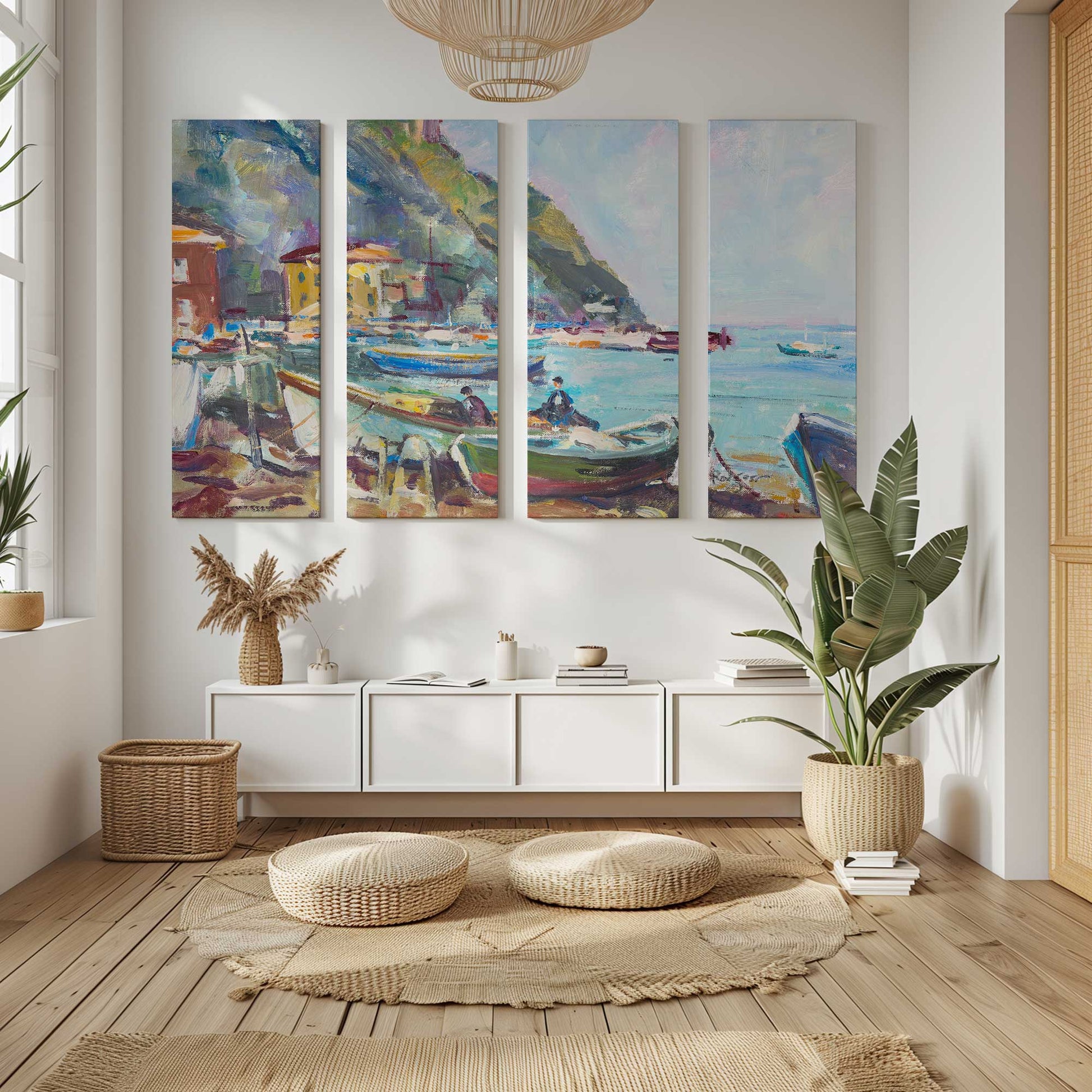 [Color:Stretched Canvas], Picture of art in a room