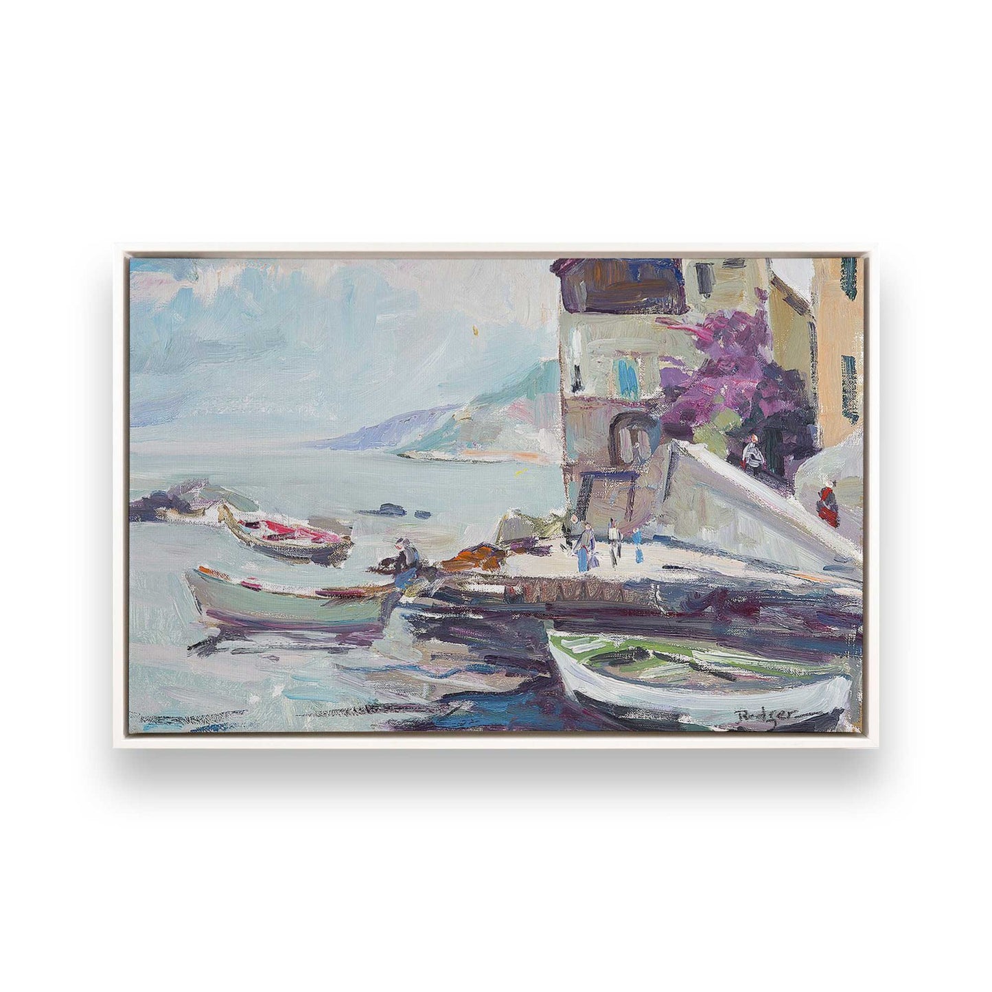 [Color:White], Picture of art in a White frame