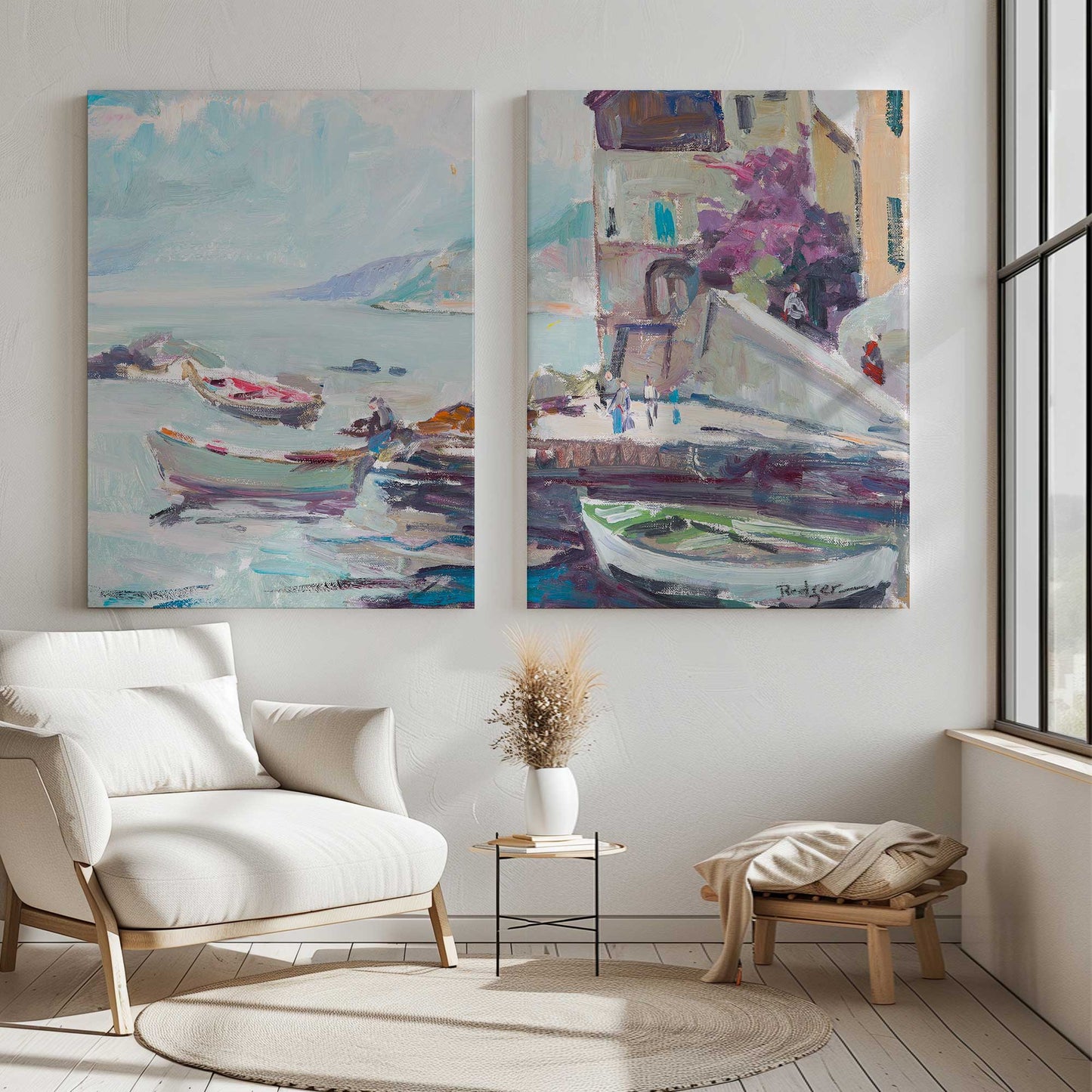 [Color:Stretched Canvas], Picture of art in a room