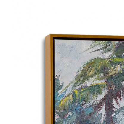 [Color:Polished Gold], Picture of art in a Polished Gold frame at an angle