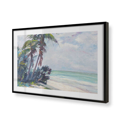 [Color:Satin Black], Picture of art in a Satin Black frame at an angle