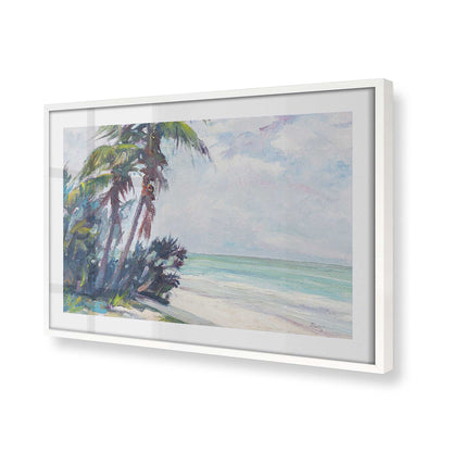 [Color:Opaque White], Picture of art in a Opaque White frame at an angle