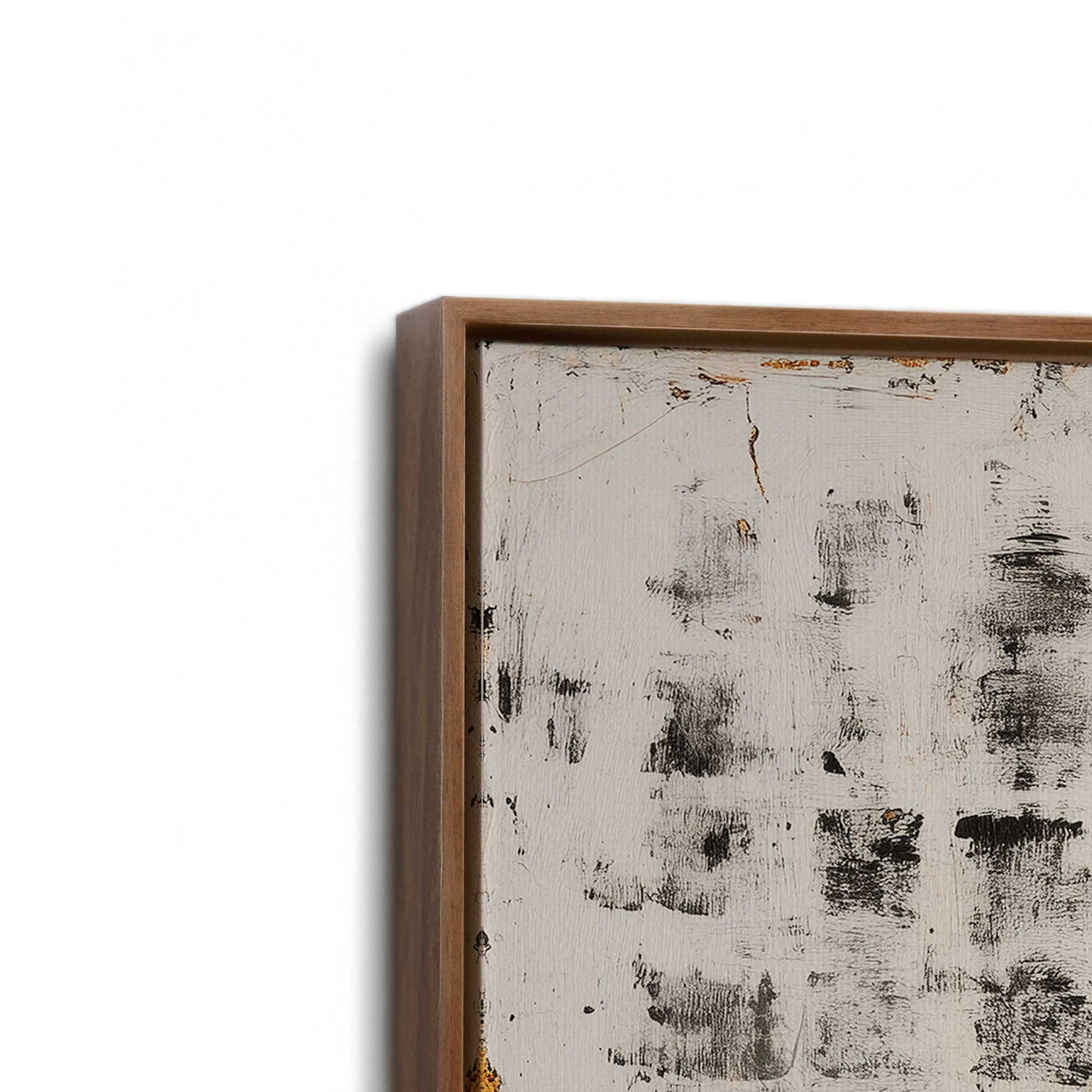 [Color:Walnut], Picture of art in a Walnut frame at an angle