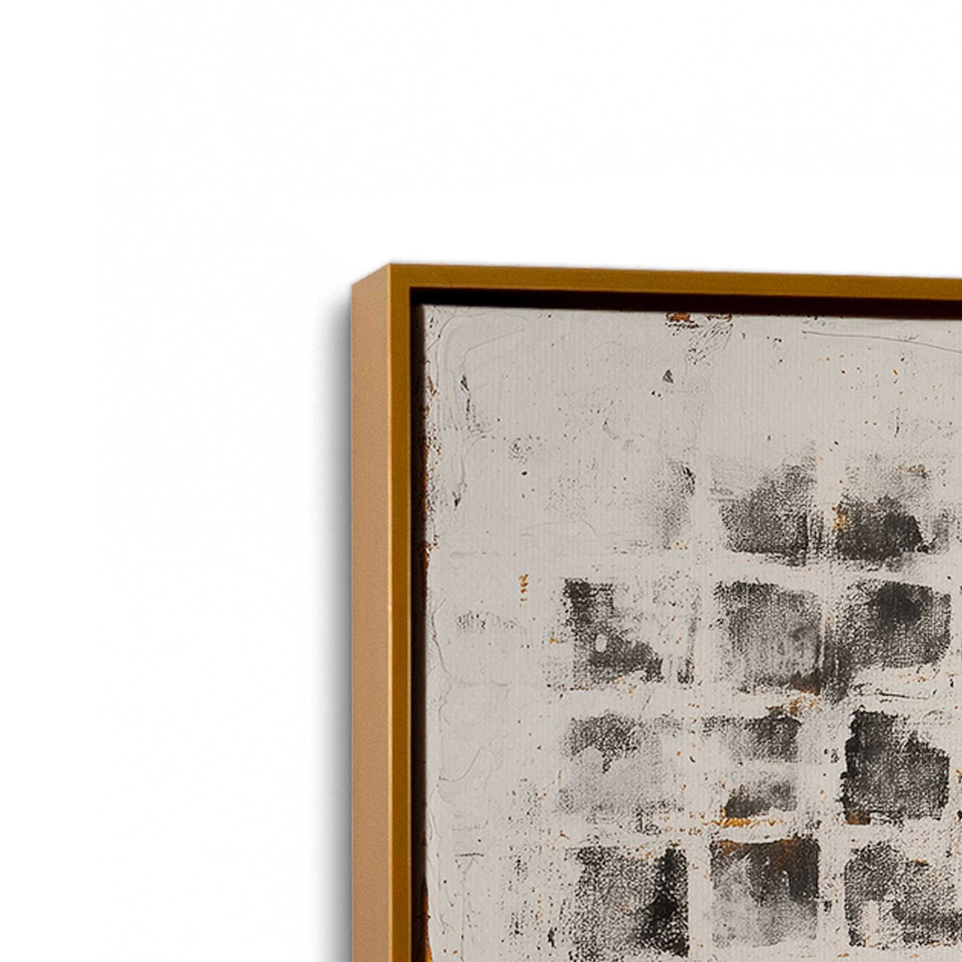 [Color:Polished Gold], Picture of art in a Polished Gold frame at an angle