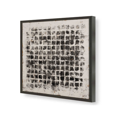 [Color:Satin Black], Picture of art in a Satin Black frame of the corner