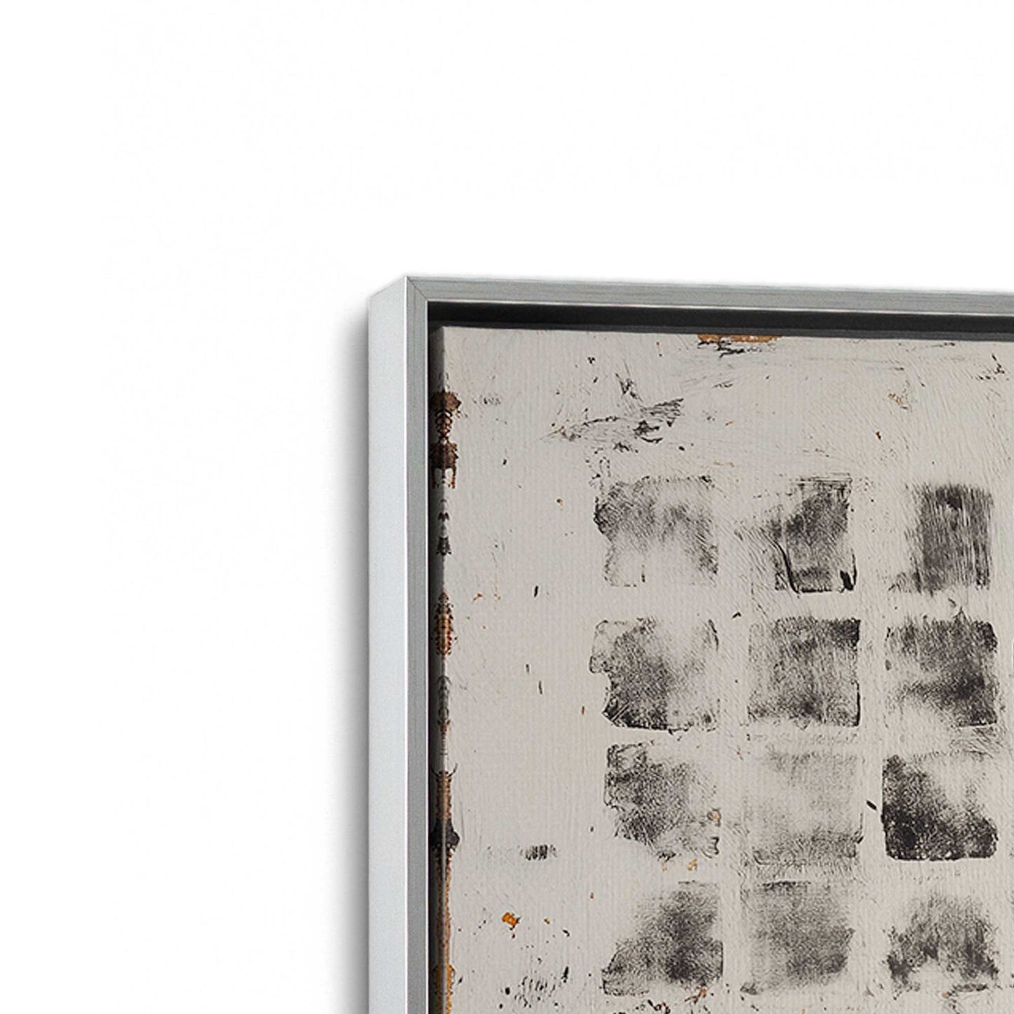 [Color:Polished Chrome], Picture of art in a Polished Chrome frame at an angle