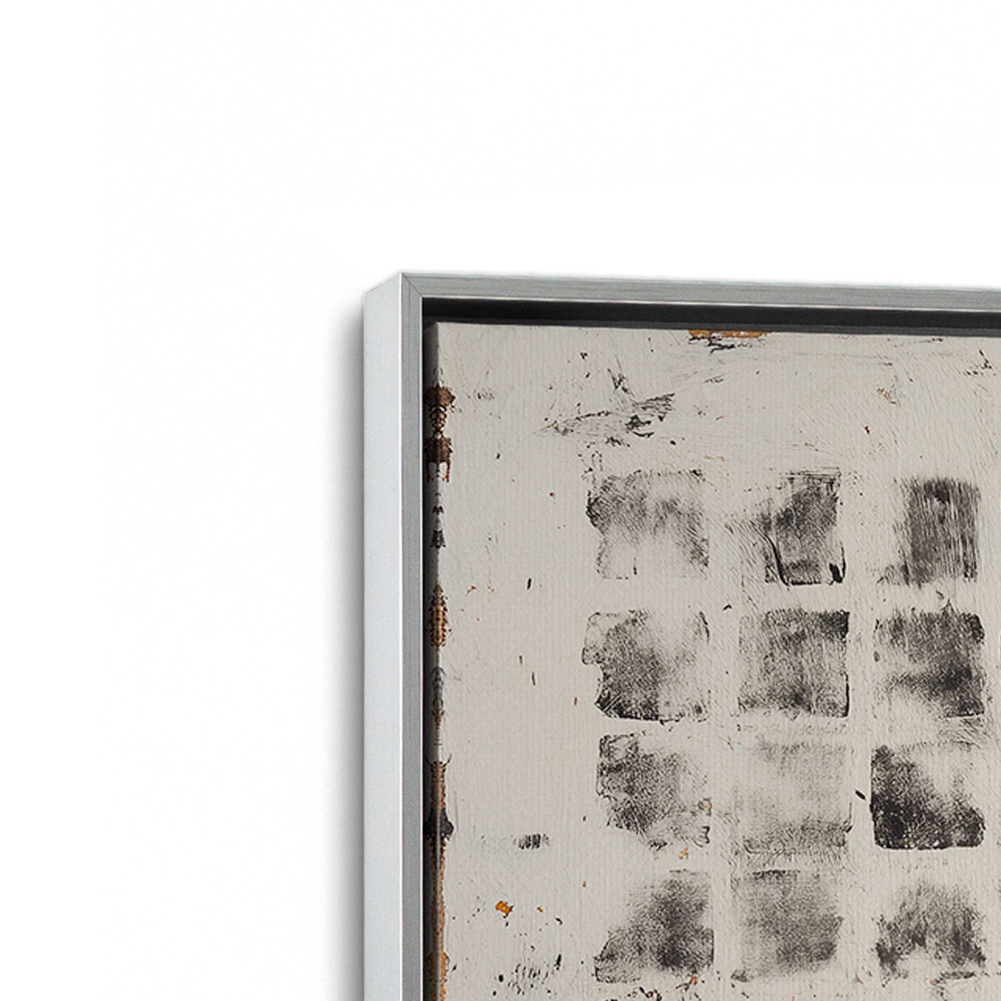 [Color:Polished Chrome], Picture of art in a Polished Chrome frame at an angle