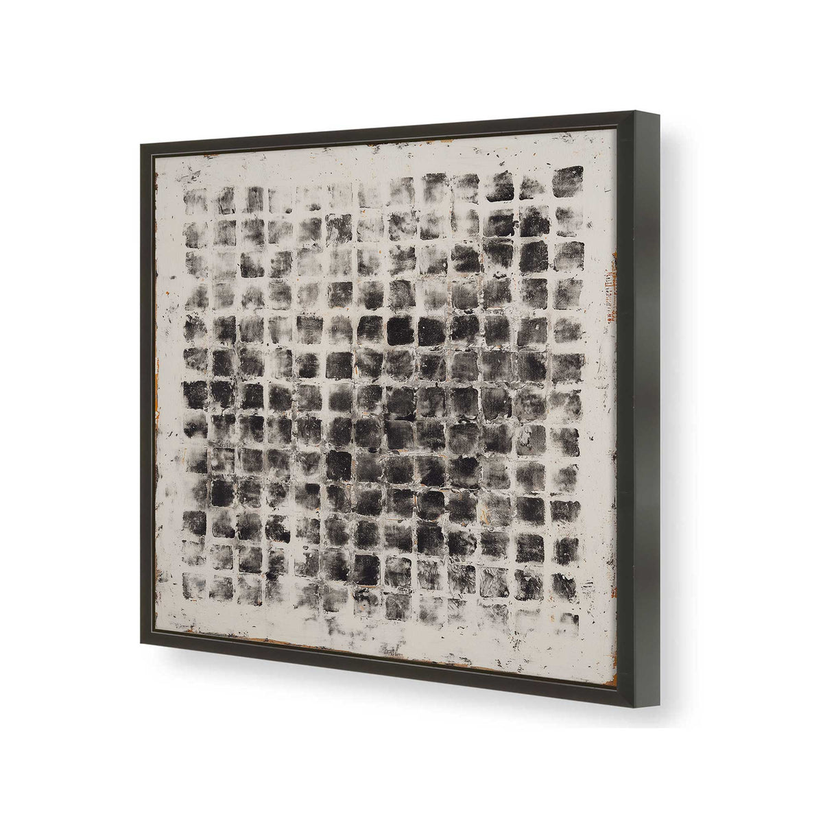 [Color:Satin Black], Picture of art in a Satin Black frame of the corner