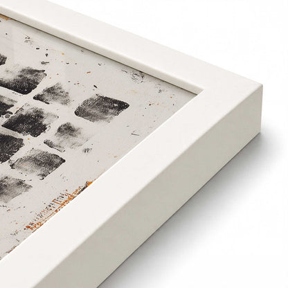 [Color:Opaque White], Picture of art in a Opaque White frame at an angle