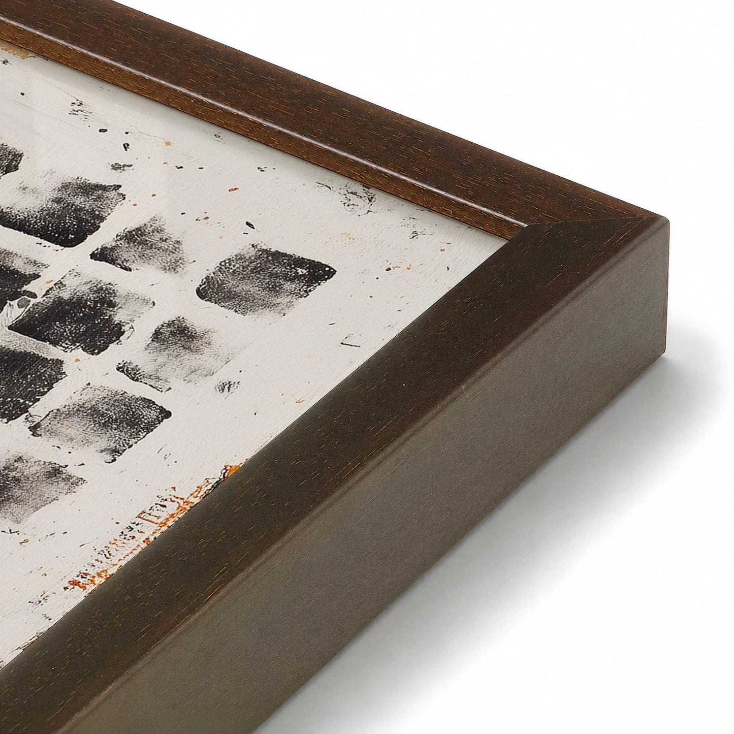 [Color:Belvinder Brown], Picture of art in a Belvinder Brown frame at an angle