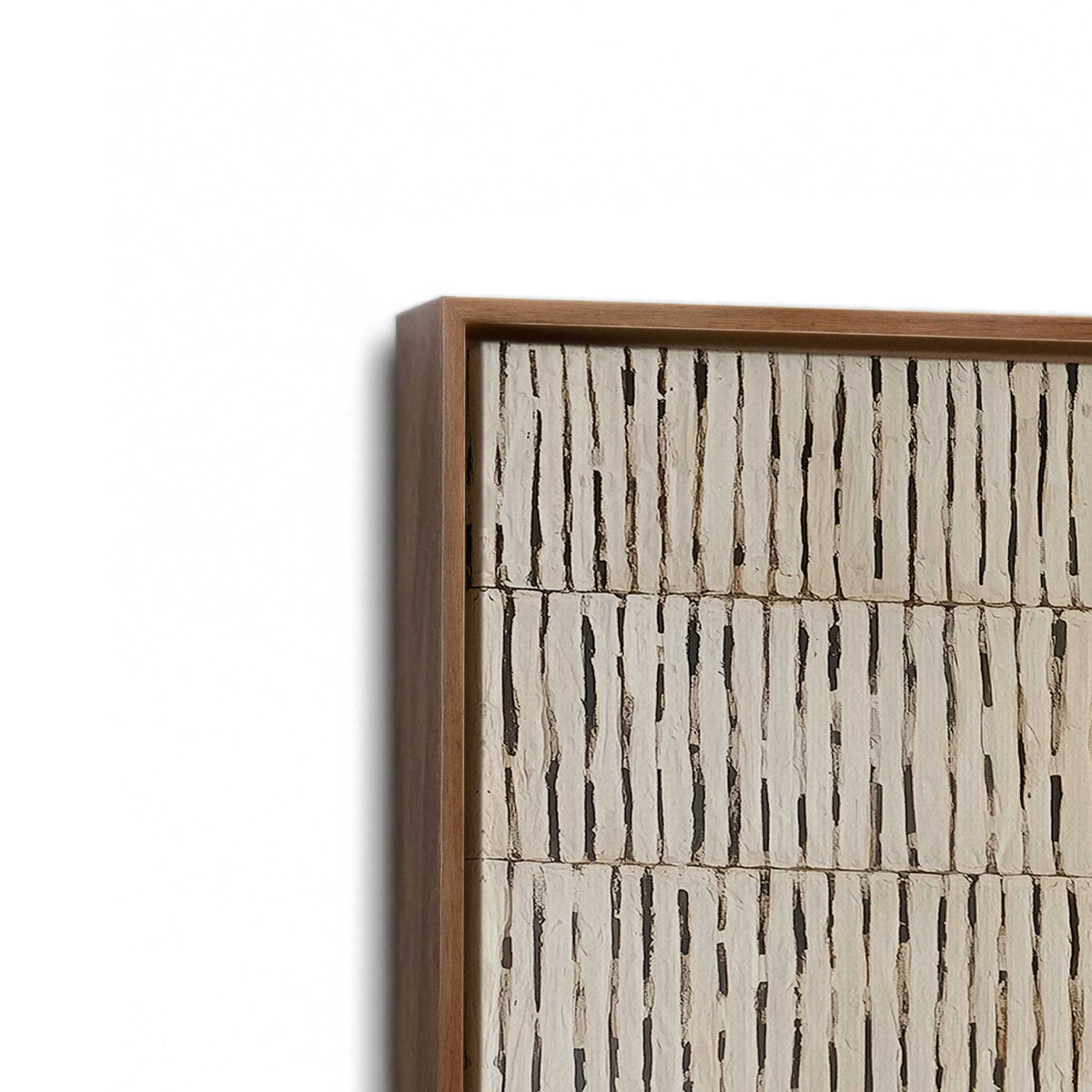 [Color:Walnut], Picture of art in a Walnut frame at an angle