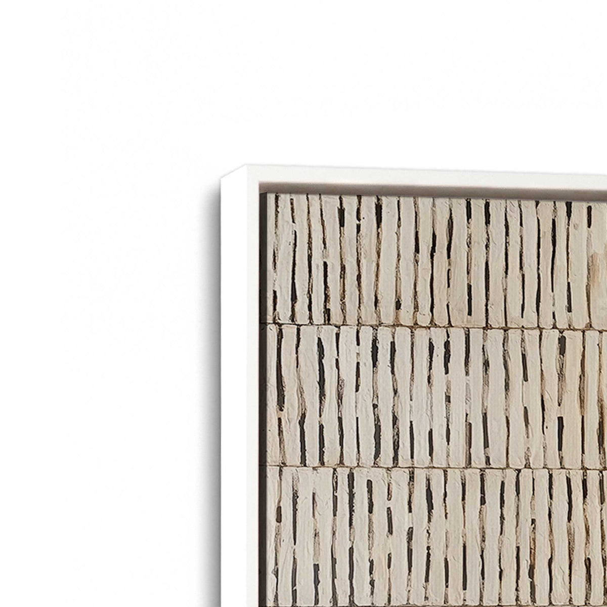 [Color:Opaque White], Picture of art in a White frame at an angle