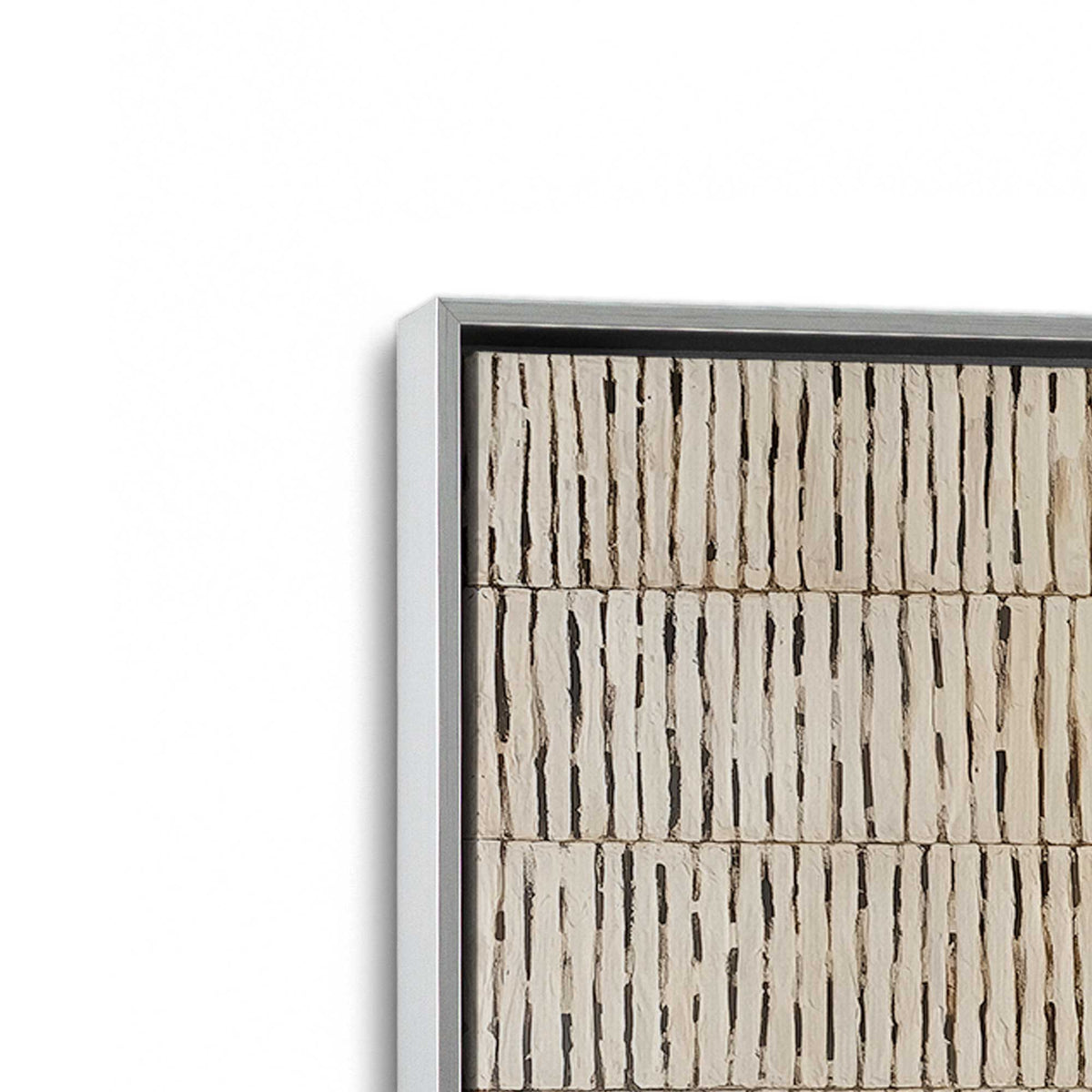[Color:Polished Chrome], Picture of art in a Polished Chrome frame at an angle