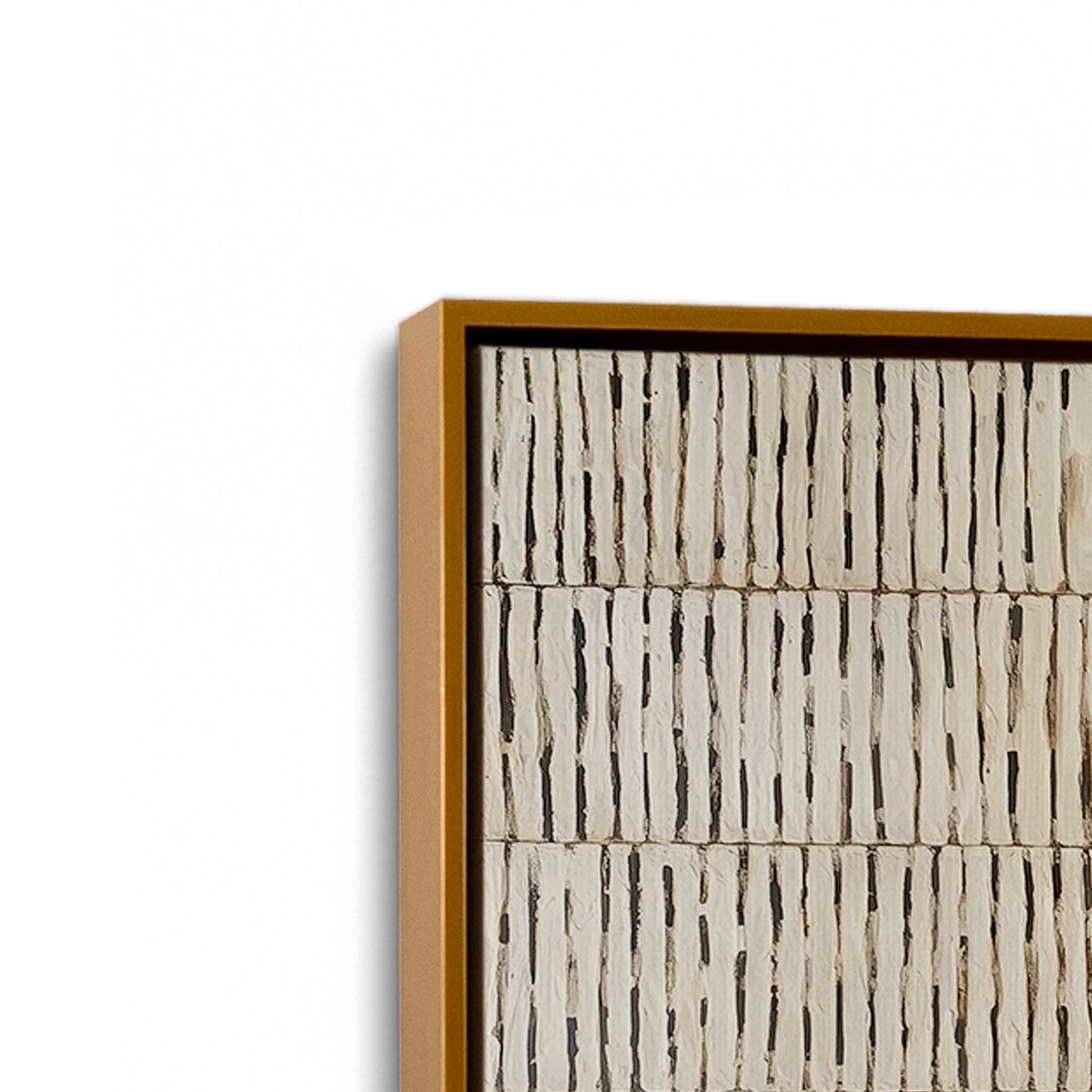 [Color:Polished Gold], Picture of art in a Polished Gold frame at an angle