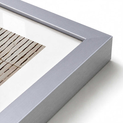 [Color:Polished Chrome], Picture of art in a Polished Chrome frame at an angle