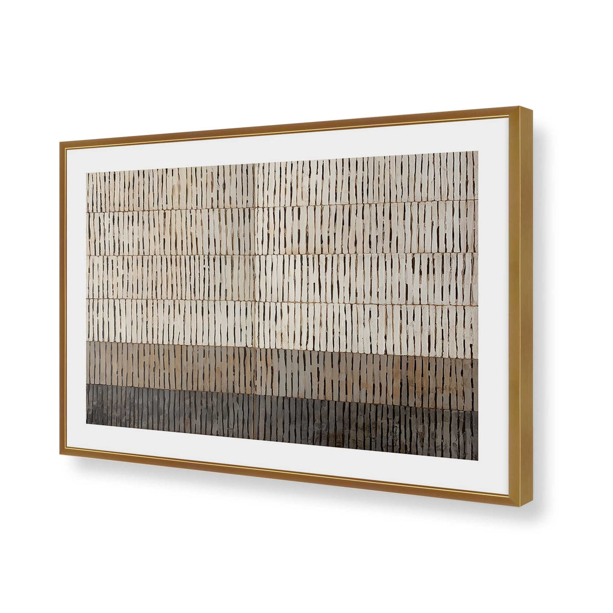 [Color:Polished Gold], Picture of art in a Polished Chrome frame of the corner