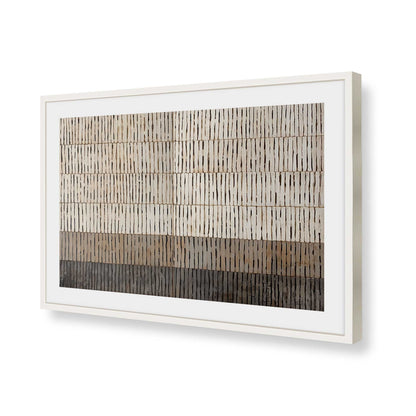 [Color:Opaque White], Picture of art in a Polished Chrome frame of the corner