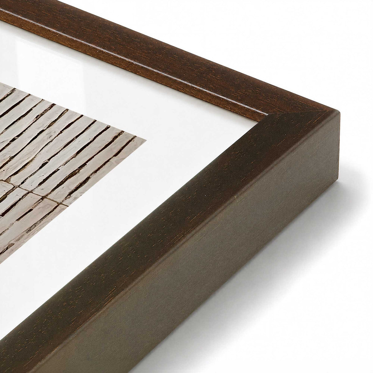 [Color:Belvinder Brown], Picture of art in a Polished Chrome frame at an angle
