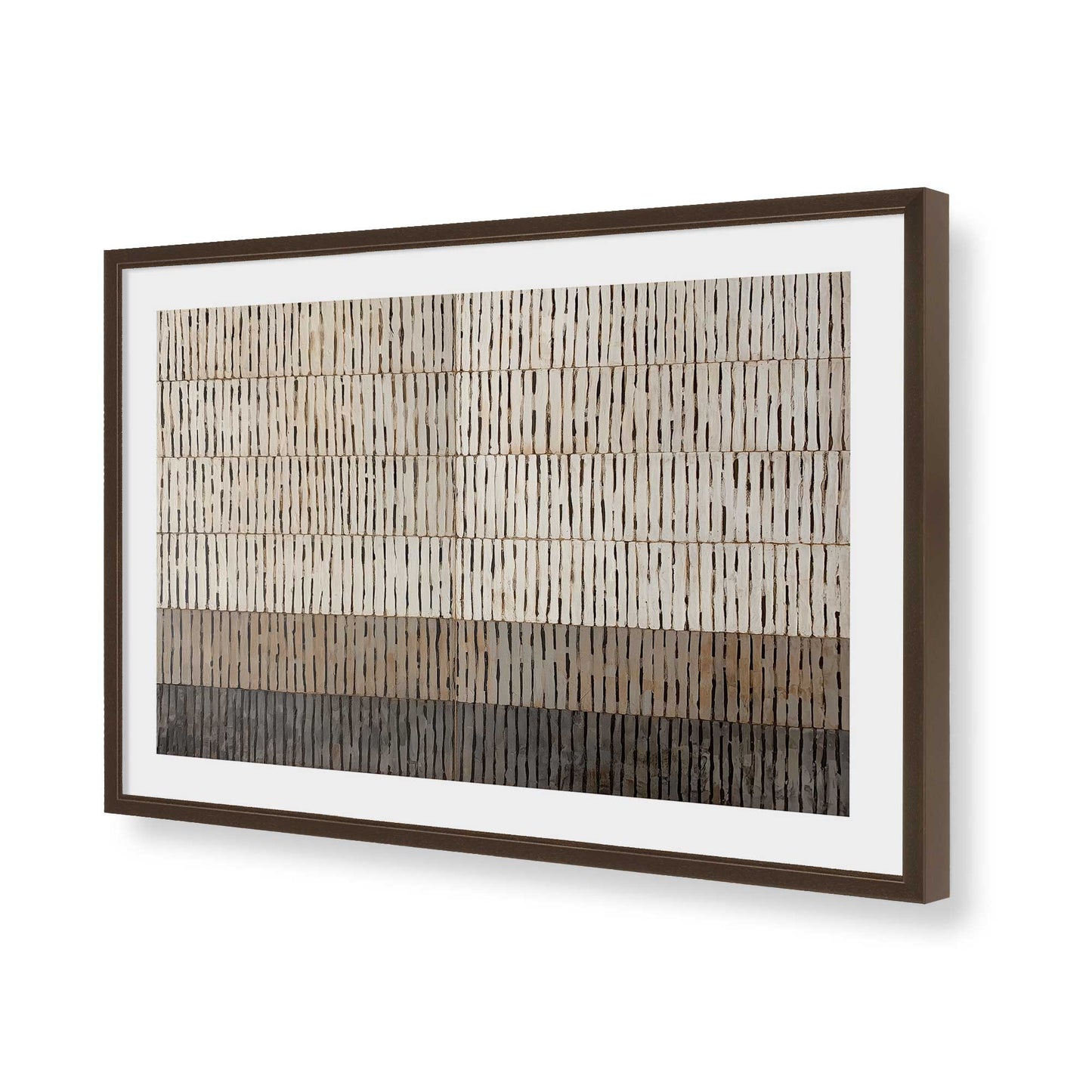 [Color:Belvinder Brown], Picture of art in a Polished Chrome frame of the corner