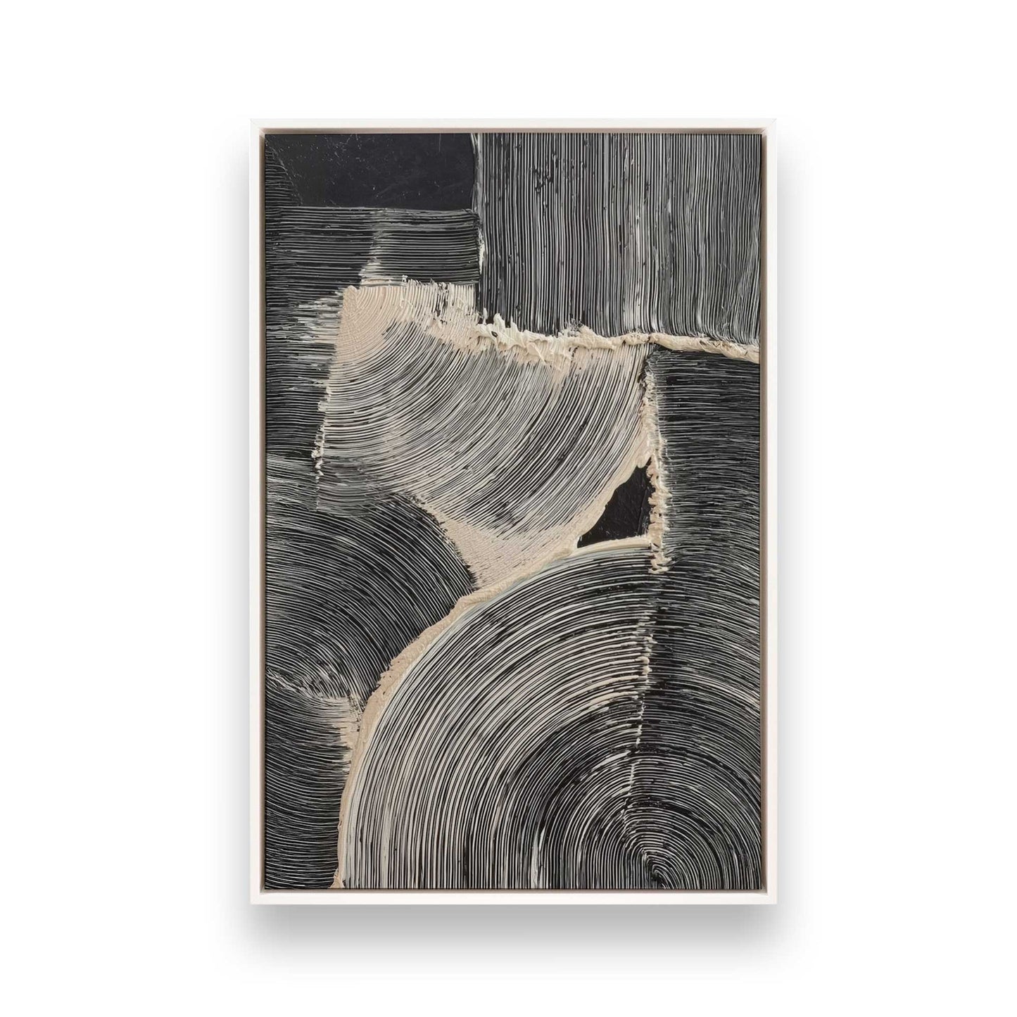 [Color:Opaque White], Picture of art in a White frame