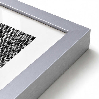 [Color:Polished Chrome], Picture of art in a Polished Chrome frame at an angle