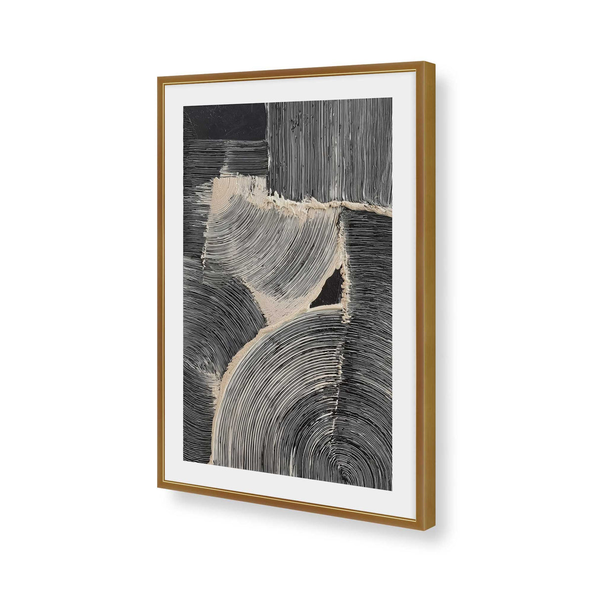 [Color:Polished Gold], Picture of art in a Polished Gold frame of the corner