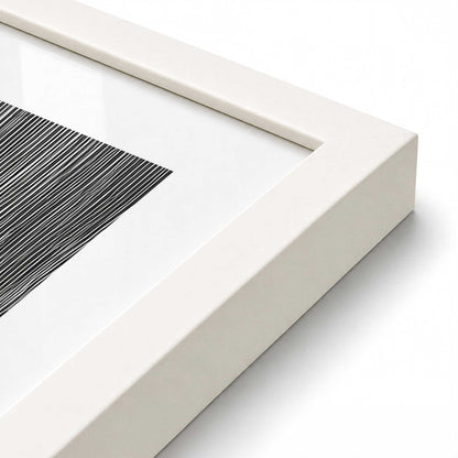[Color:Opaque White], Picture of art in a Opaque White frame at an angle