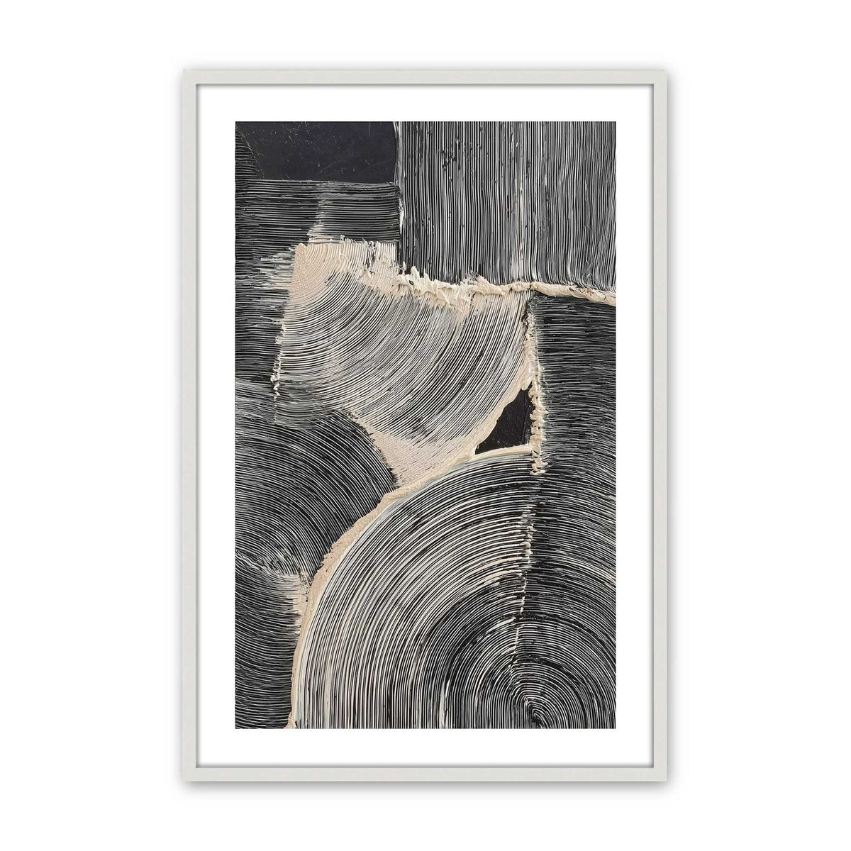 [Color:Opaque White], Picture of art in a Opaque White frame