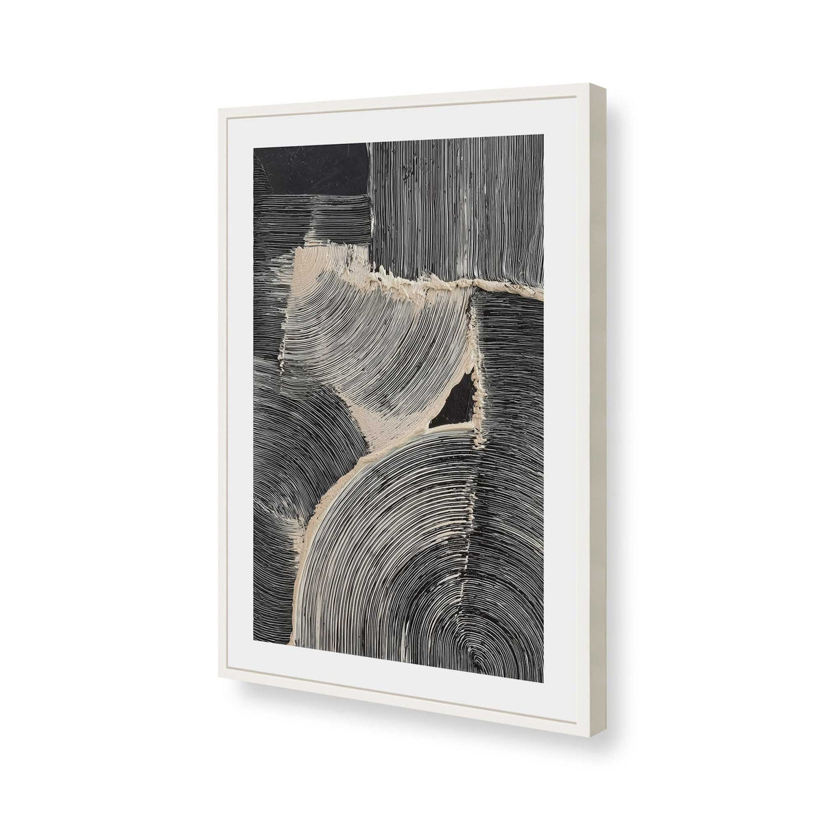 [Color:Opaque White], Picture of art in a Opaque White frame of the corner