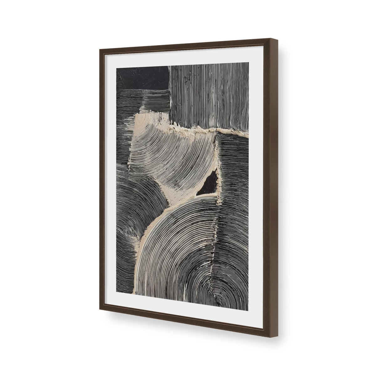 [Color:Brown], Picture of art in a Brown frame of the corner