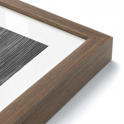[Color:Walnut], Picture of art in a Walnut frame at an angle